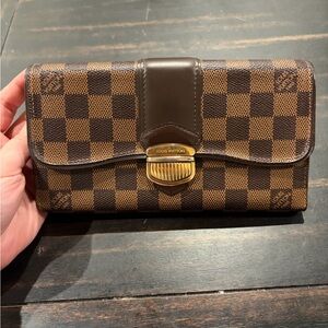 Louis Vuitton Damier Ebene Sistina Wallet